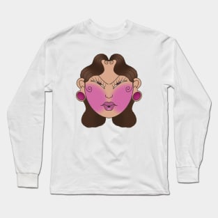 Girl head Long Sleeve T-Shirt